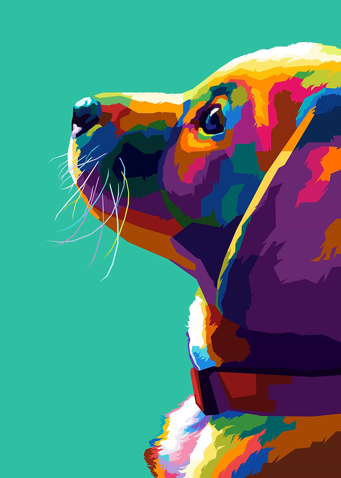 Dog Pop art