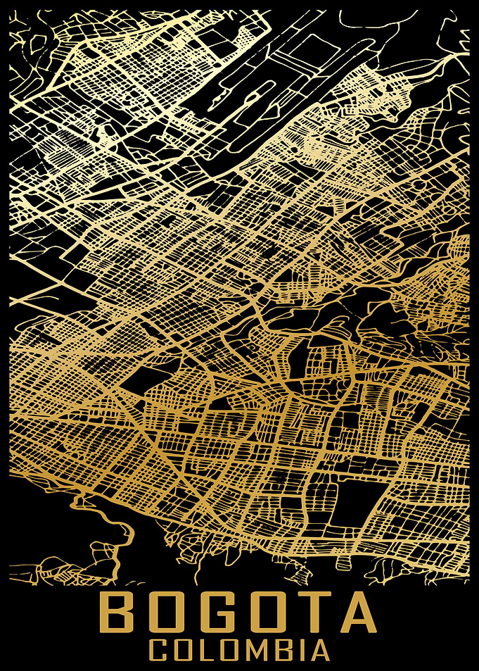 Bogota Colombia City Map