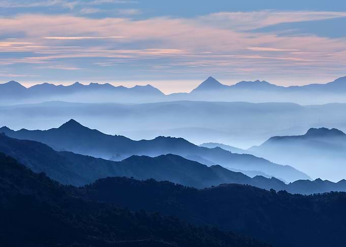 Blue mountains Sierra nev