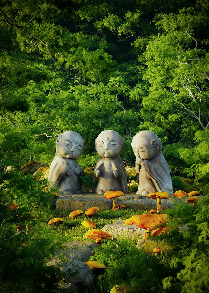 Three Little Monks