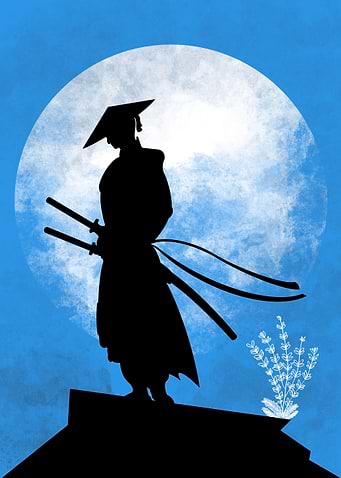 Japanese samurai warrior