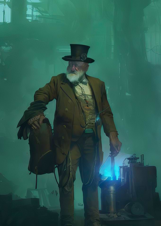 Old Steam Punk Man