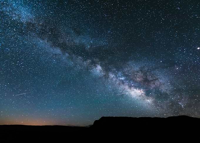 Milky way in the sky USA