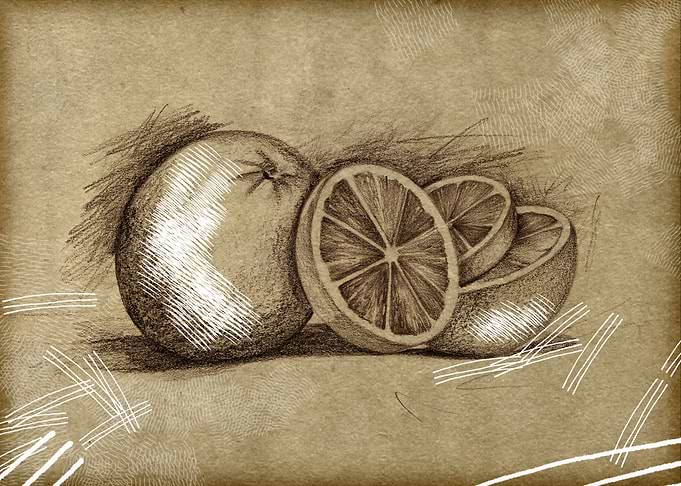 Oranges old art