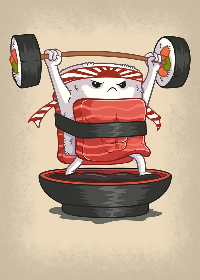 Weightlifting Sushi Roll