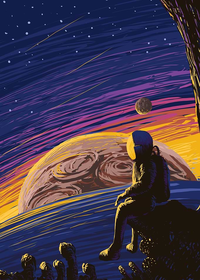 Astronauts Digital Art