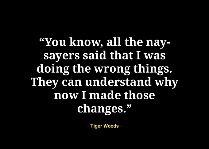 Tiger woods quotes