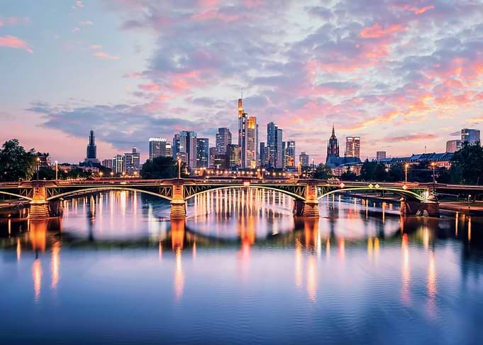 Sunset In Frankfurt