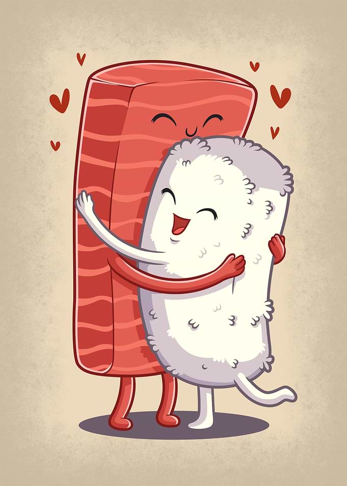 Salmon Sushi Hug