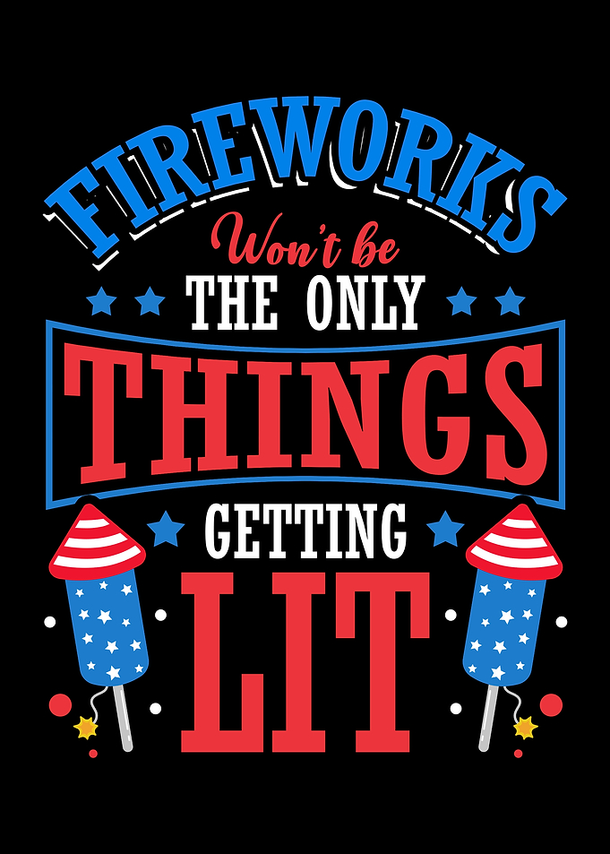 Lit Fireworks 4th of July