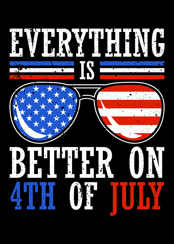 American 4th Of July Flag