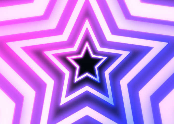Star outline slow vaporwav