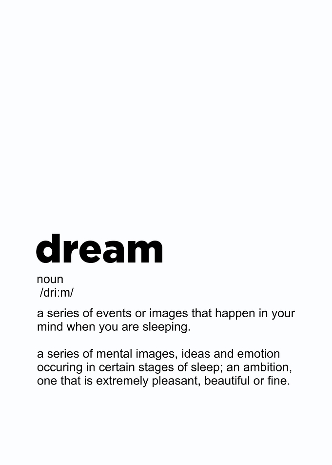dream defition poster
