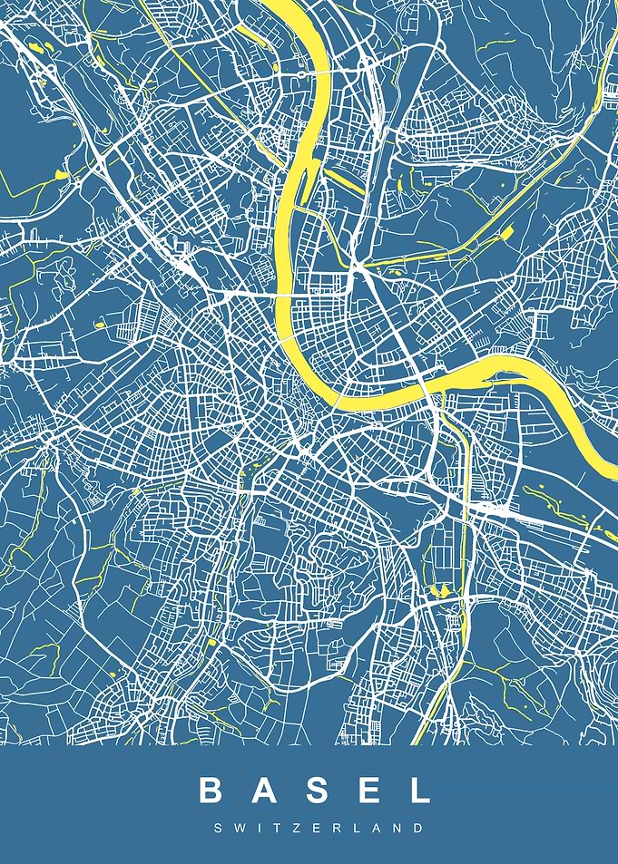 BASEL Map SWITZERLAND