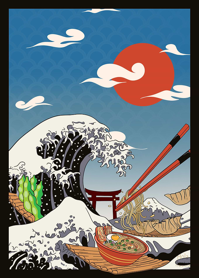 Lofi Japan Great Wave