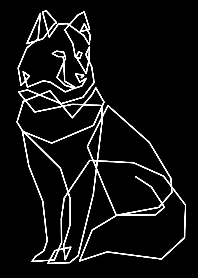 Oneline Dog 2
