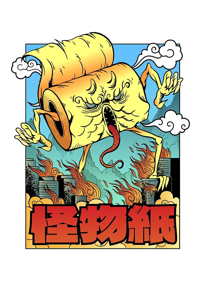 Anime Monster Toilet Paper