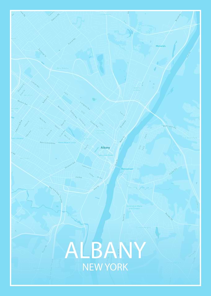 ALBANY NEW YORK MAP