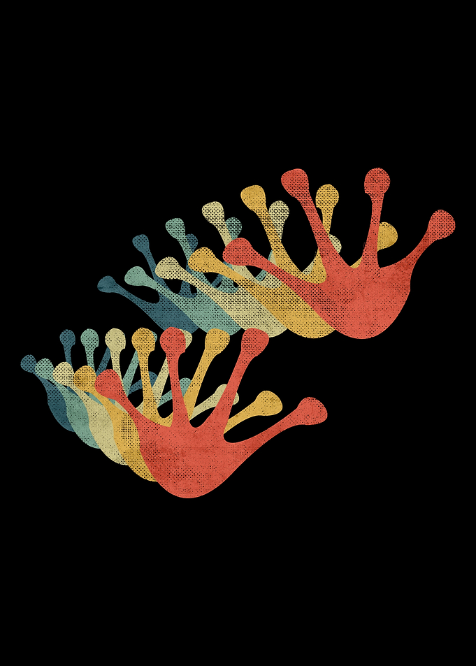 Chicken Footprint Retro
