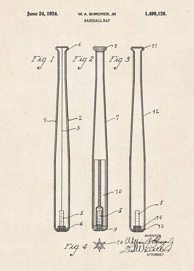 1924 Baseball Bat