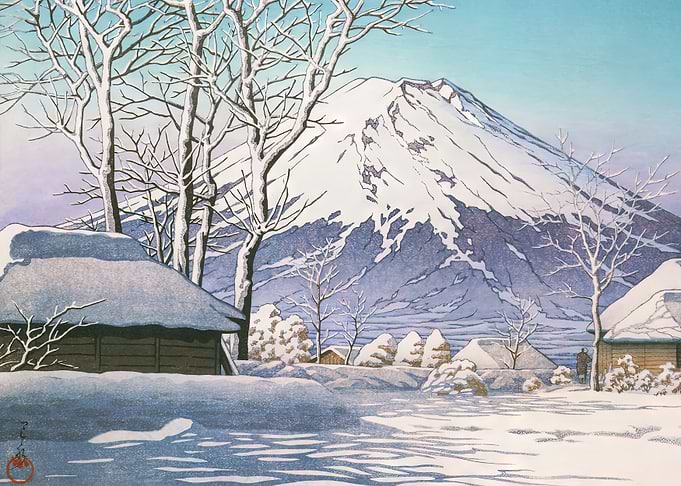 Mount Fuji in Snow
