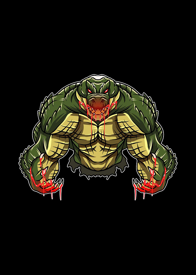 Beast monster crocodile