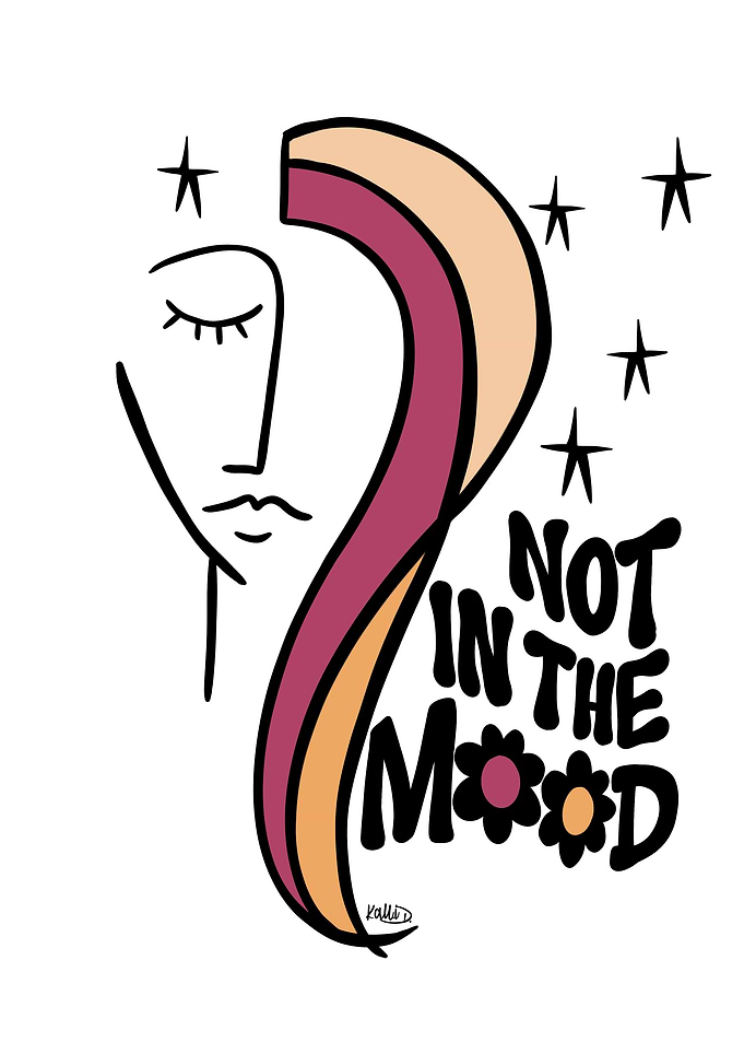 Not in the Mood Wall Art