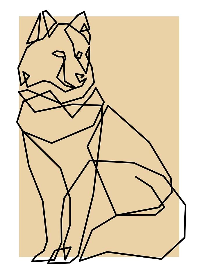 Oneline Dog 2