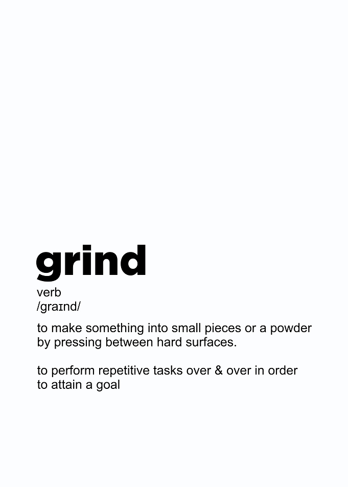 grind definition poster