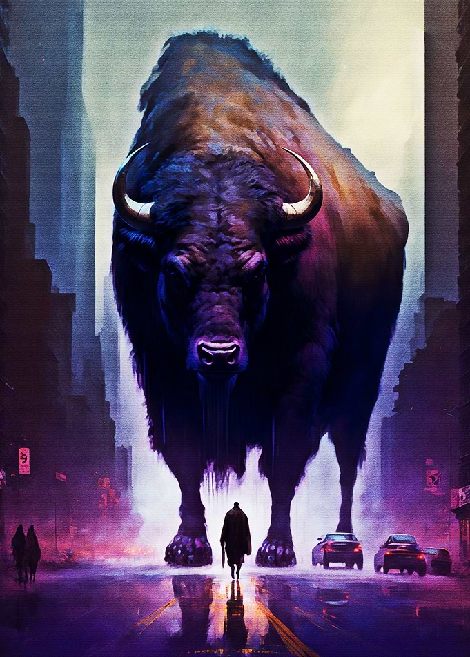Painting of the dark drama