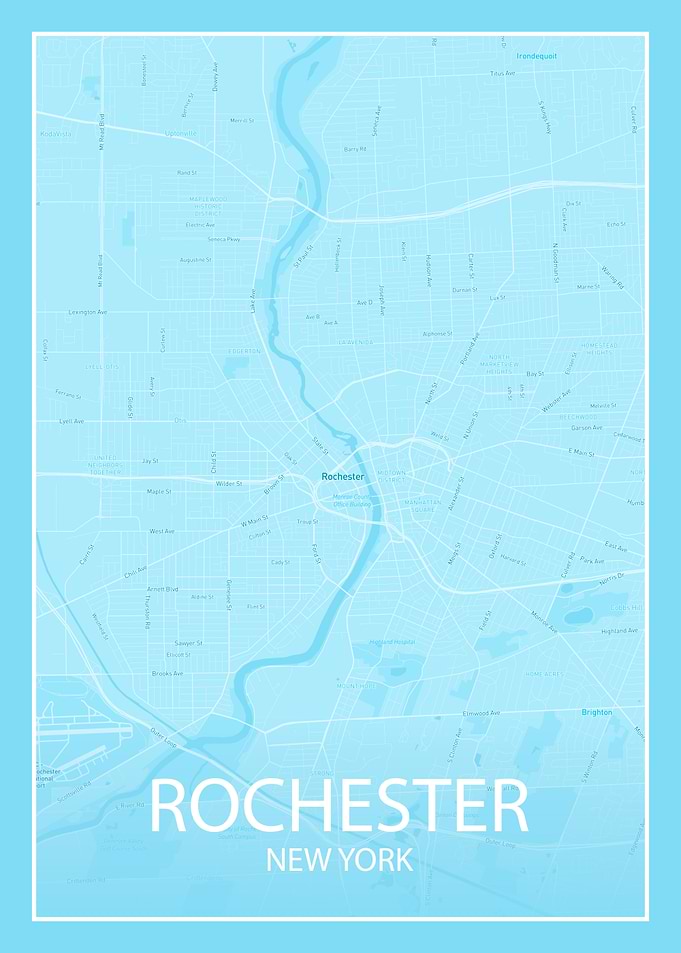 ROCHESTER NEW YORK MAP