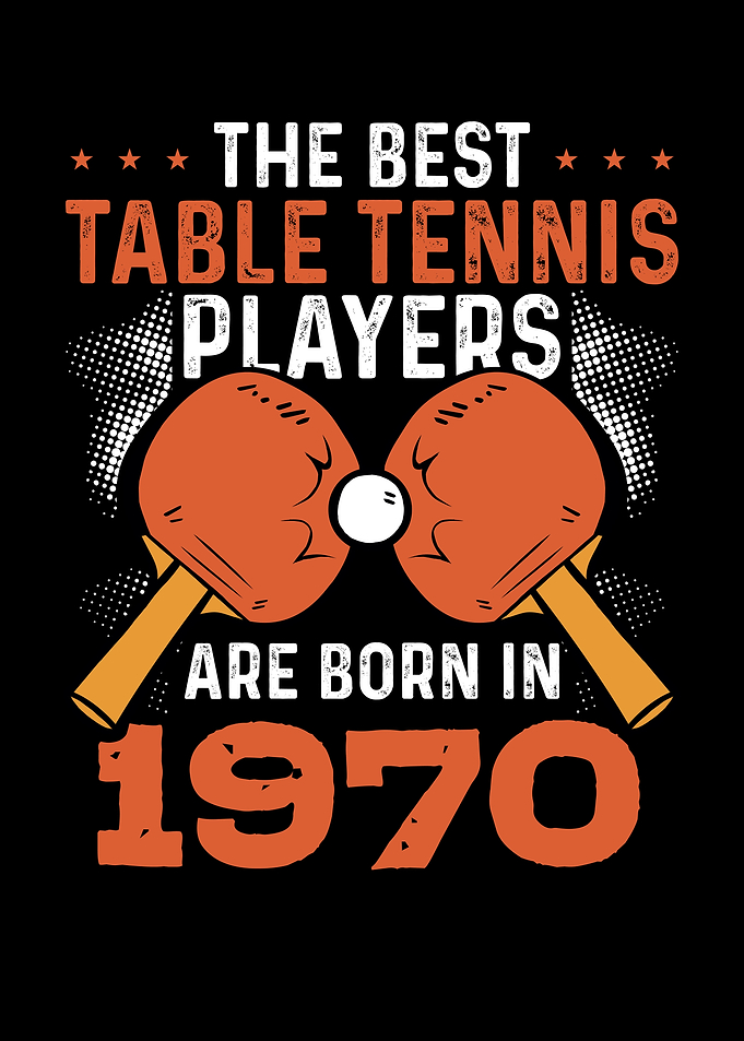 Table tennis player 1970
