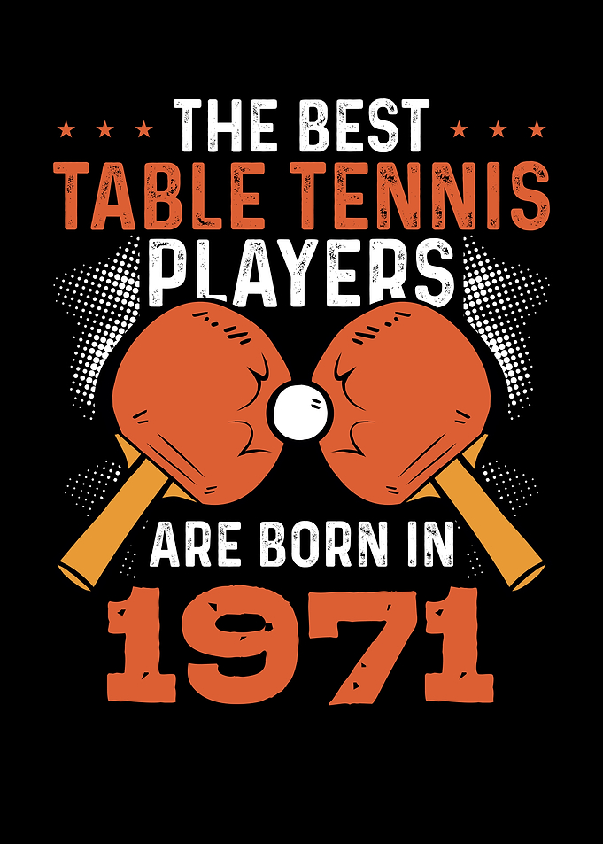 Table tennis player 1971