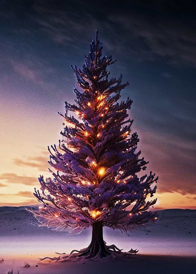 Christmas pine tree
