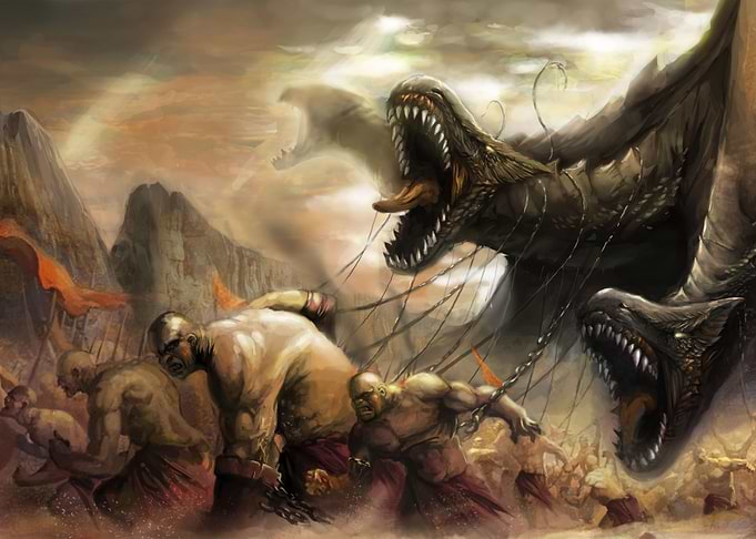 god of war game monster