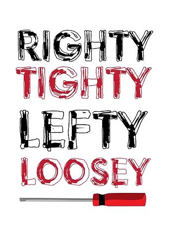 Righty Tighty Lefty Loosey
