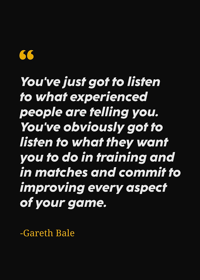 Gareth bale quotes