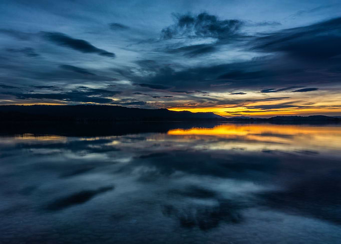clouds reflection