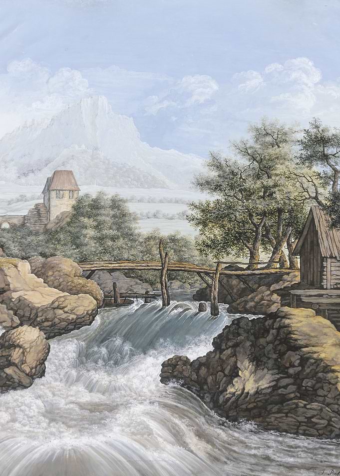 A raging stream