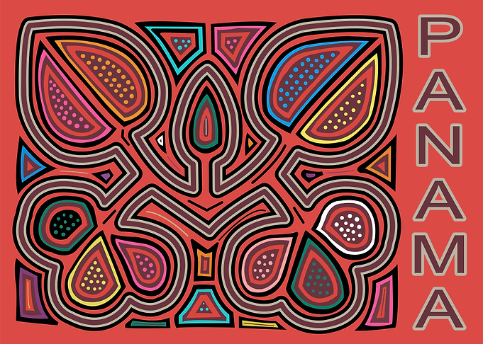 Panama mola indian