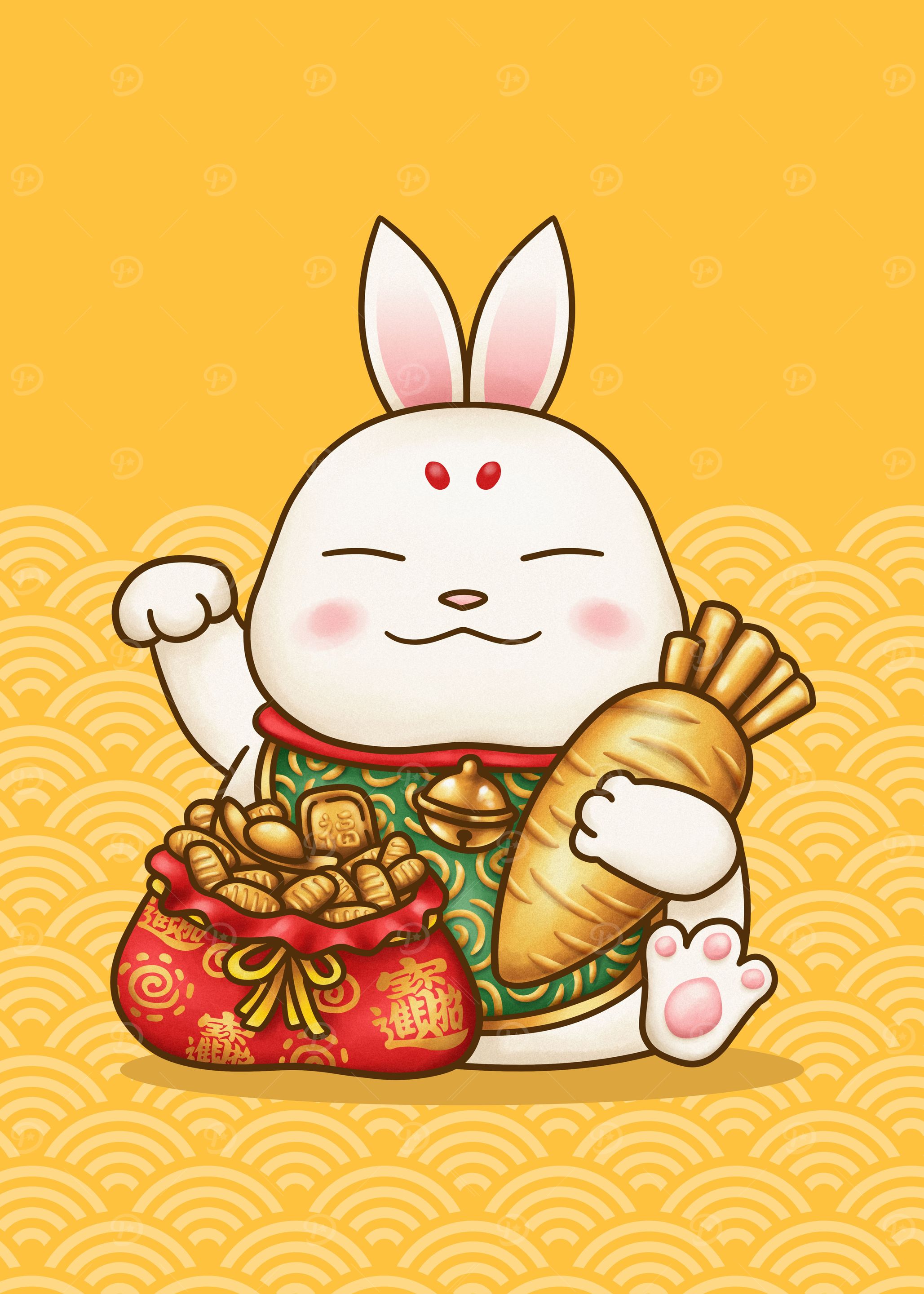 CNY Beckoning Rabbit