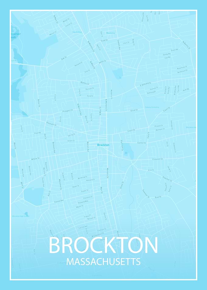 BROCKTON MASSACHUSETTS MAP