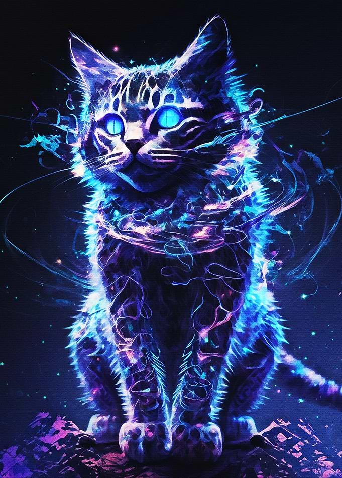 Paint Glitching Cat