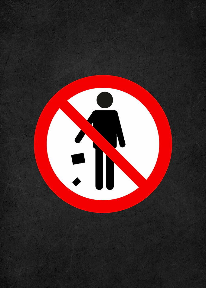 warning sign badges