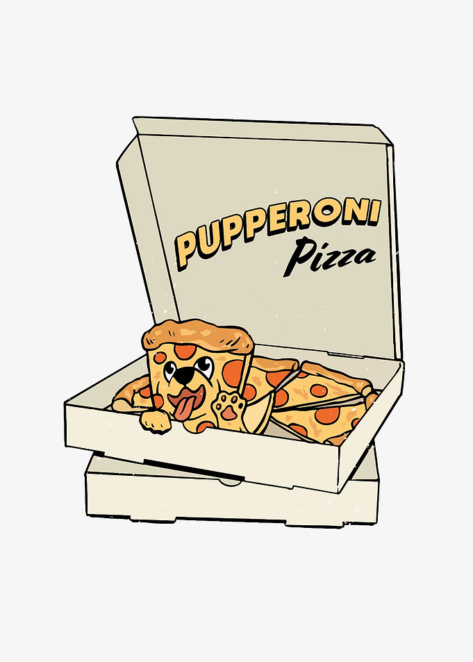 Dog Puppy Pizza Box