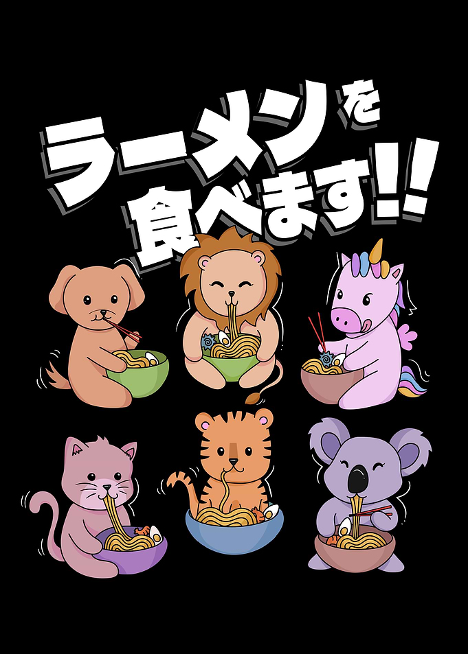 Friends and Ramen Animal