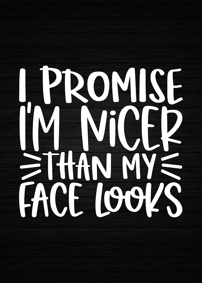 Nicer Than My Face Looks