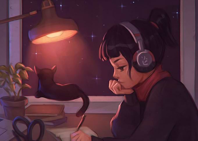Reading girl