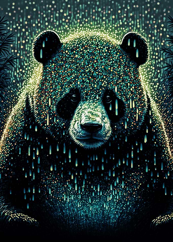 Splash Paint Panda