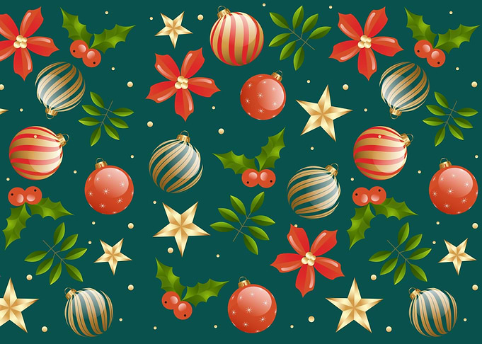 Gradient Christmas pattern